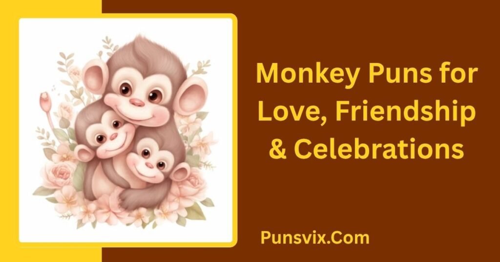 Monkey Puns: 300+ Funny, Cute, Clever & Hilarious Monkey Jokes 5 Monkey Puns for Love, Friendship & Celebrations