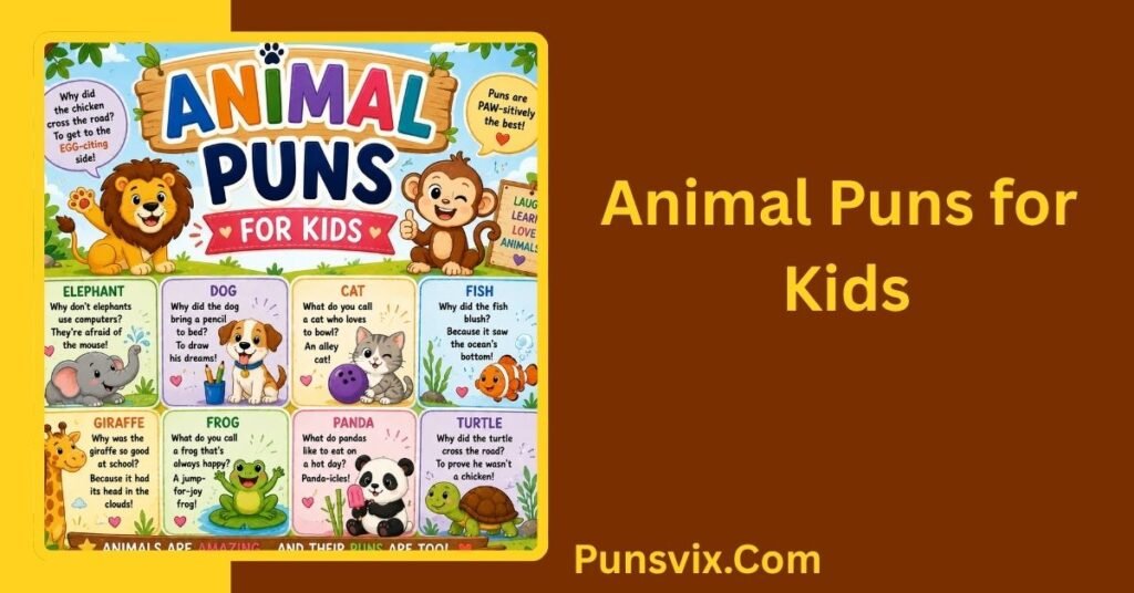 500+ Puns for Kids That Are Clean, Funny & Easy to Understand 4 Animal Puns for Kids
