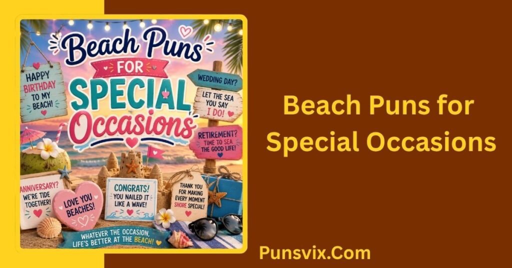 500+ Beach Puns That Are Shore to Make You Laugh 4 Beach Puns for Special Occasions