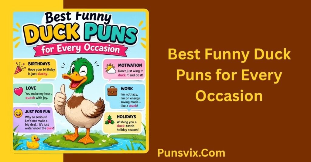 250+ Duck Puns That Will Have You Quacking With Laughter 2 Best Funny Duck Puns for Every Occasion