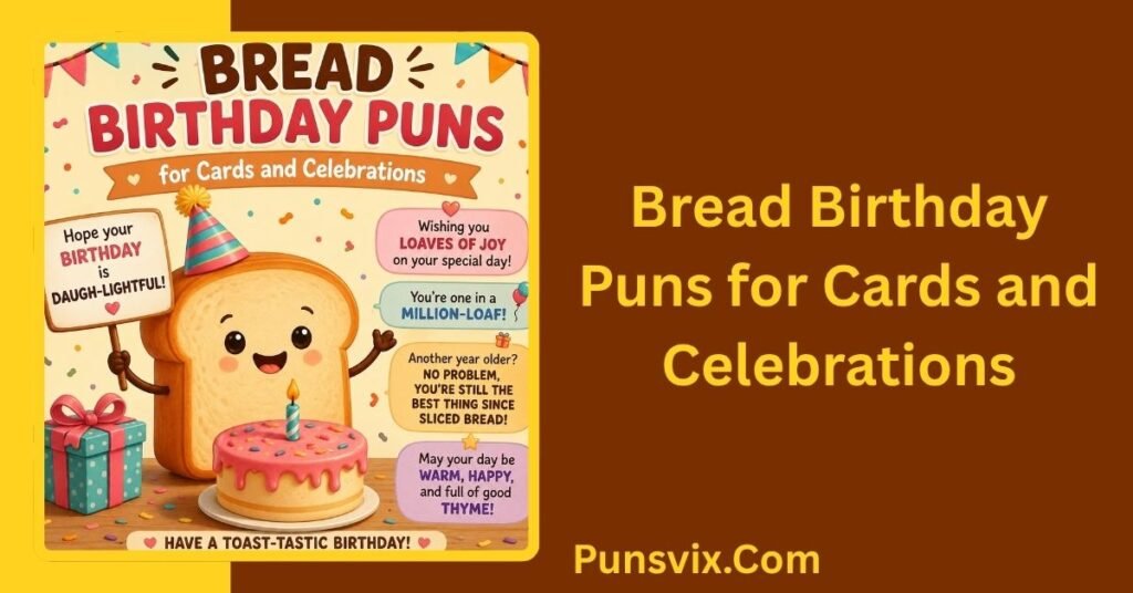 450+ Bread Puns That Are Seriously Loaf-Worthy and Hilarious 3 Bread Birthday Puns for Cards and Celebrations