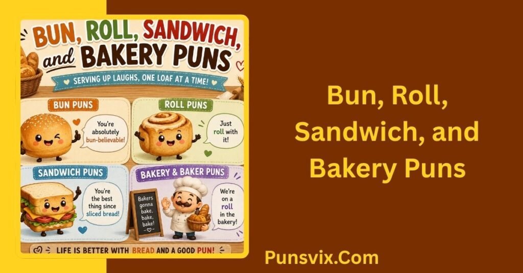 450+ Bread Puns That Are Seriously Loaf-Worthy and Hilarious 4 Bun, Roll, Sandwich, and Bakery Puns