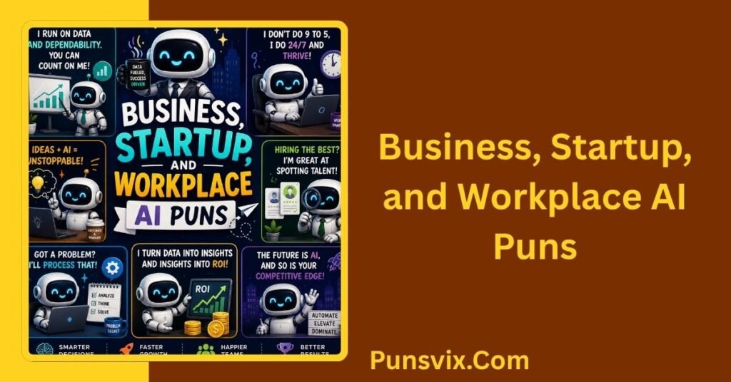 215+ AI Puns That Will Make Every Tech Fan Laugh 5 Business, Startup, and Workplace AI Puns