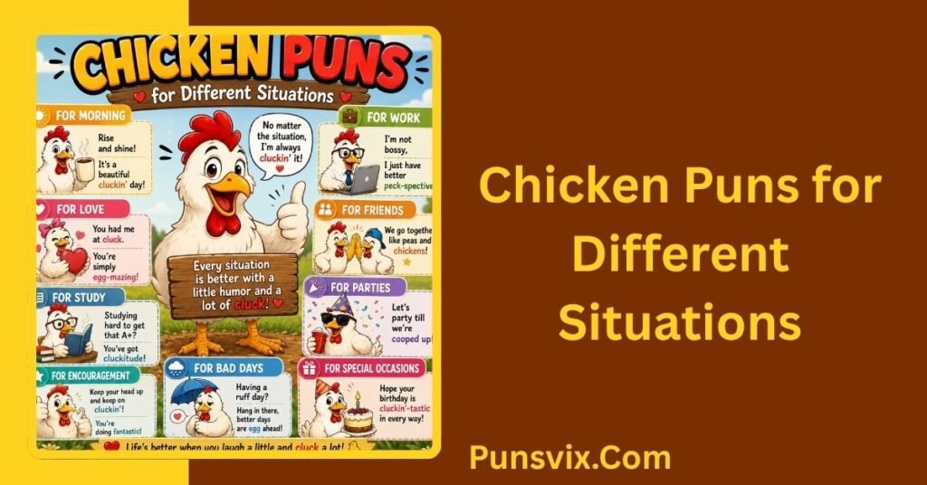 375+ Best Chicken Puns One Liners for Quick, Funny Laughs 3 Chicken Puns for Different Situations