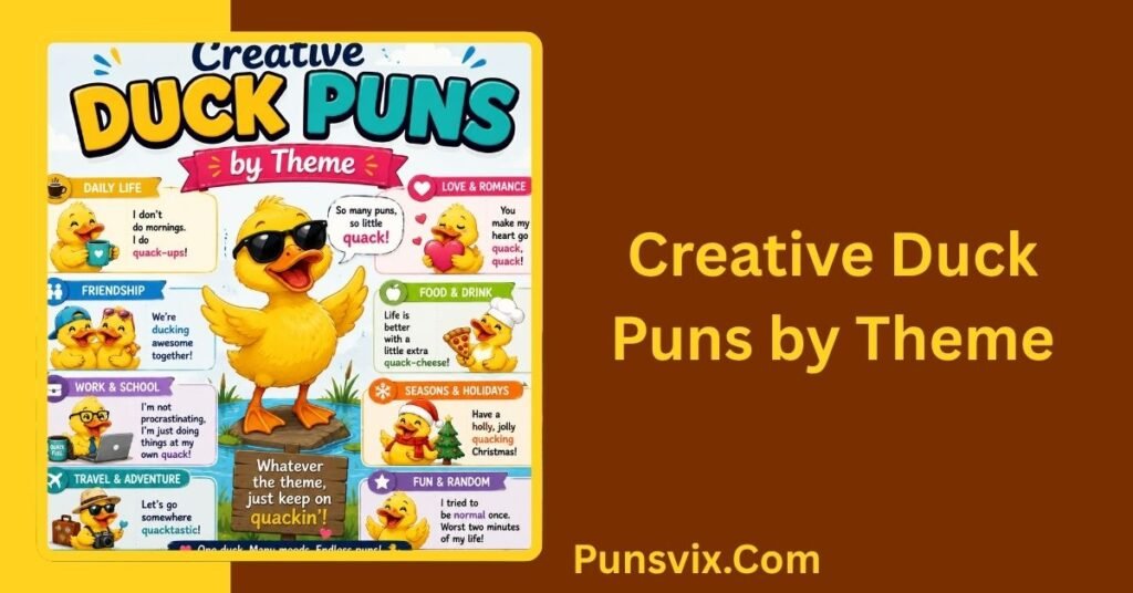 250+ Duck Puns That Will Have You Quacking With Laughter 4 Creative Duck Puns by Theme