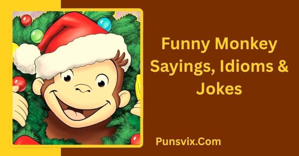 Monkey Puns: 300+ Funny, Cute, Clever & Hilarious Monkey Jokes 8 Funny Monkey Sayings, Idioms & Jokes