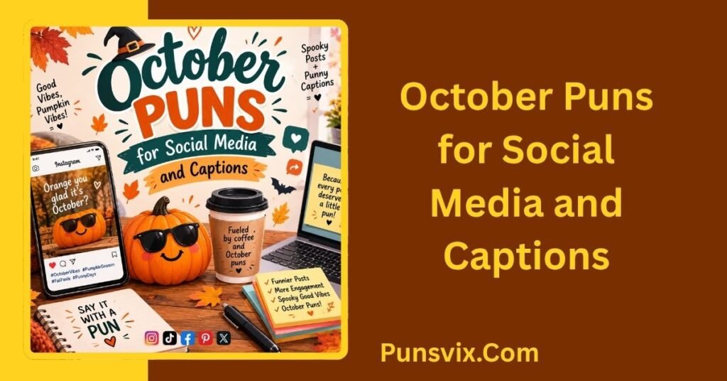 October Puns: 150+ Funny, Cute & Clever Ideas for Every Occasion 3 October Puns for Social Media and Captions