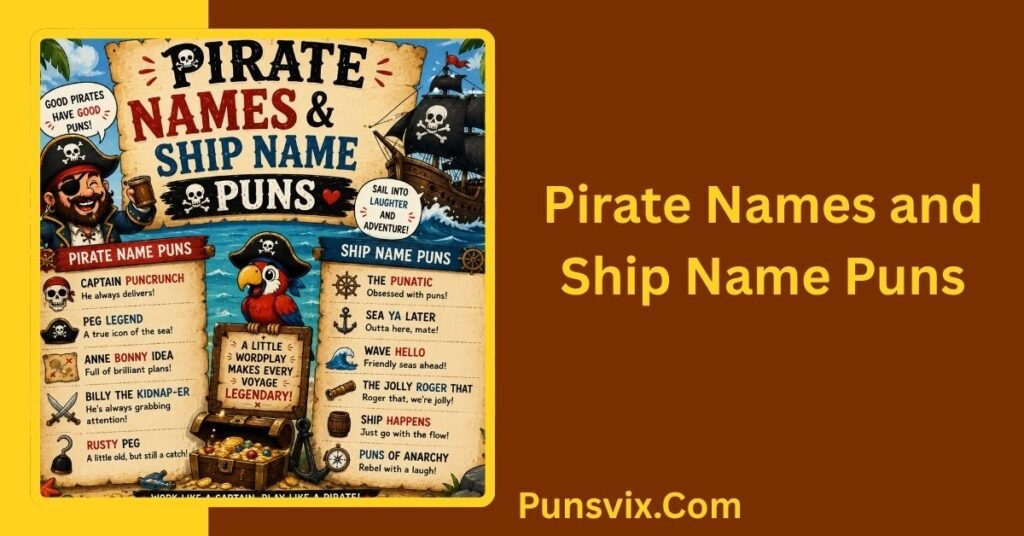 150+ Pirate Puns That Are Arrr-Some and Hilariously Funny 3 Pirate Names and Ship Name Puns