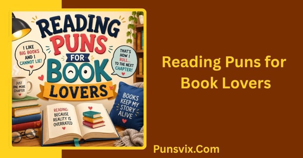 250+ Reading Puns That Will Make Every Bookworm Smile and Laugh 3 Reading Puns for Book Lovers