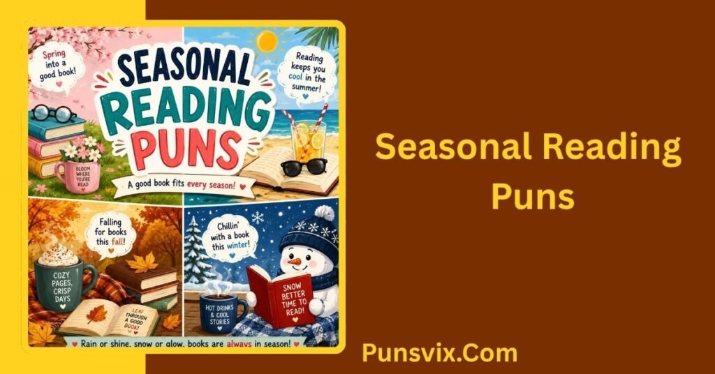 250+ Reading Puns That Will Make Every Bookworm Smile and Laugh 4 Seasonal Reading Puns