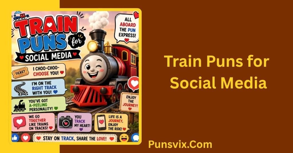 175+ Train Puns That Will Keep You Laughing on Track 3 Train Puns for Social Media
