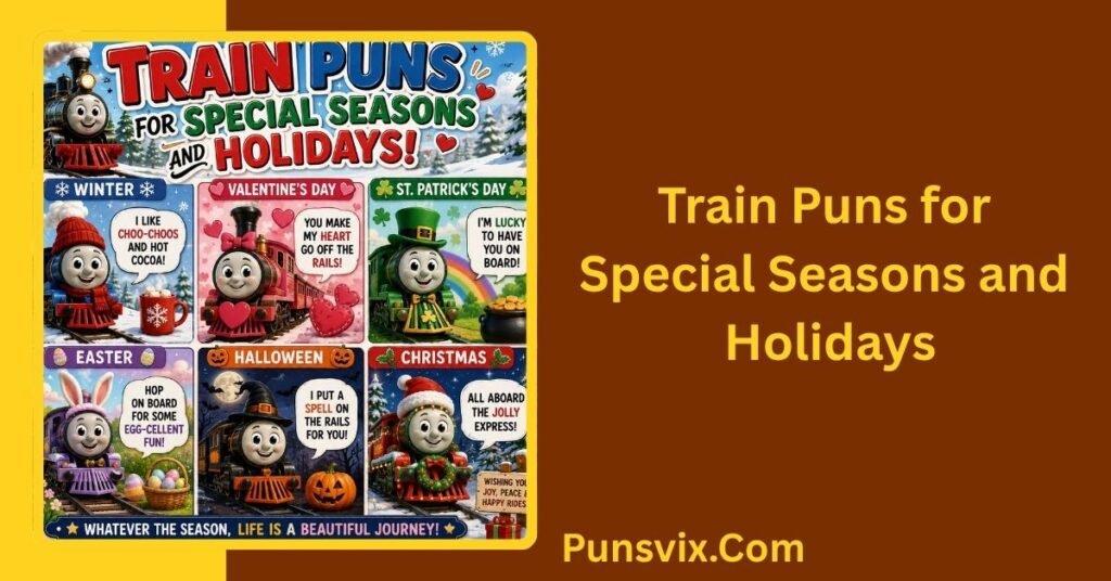 175+ Train Puns That Will Keep You Laughing on Track 4 Train Puns for Special Seasons and Holidays