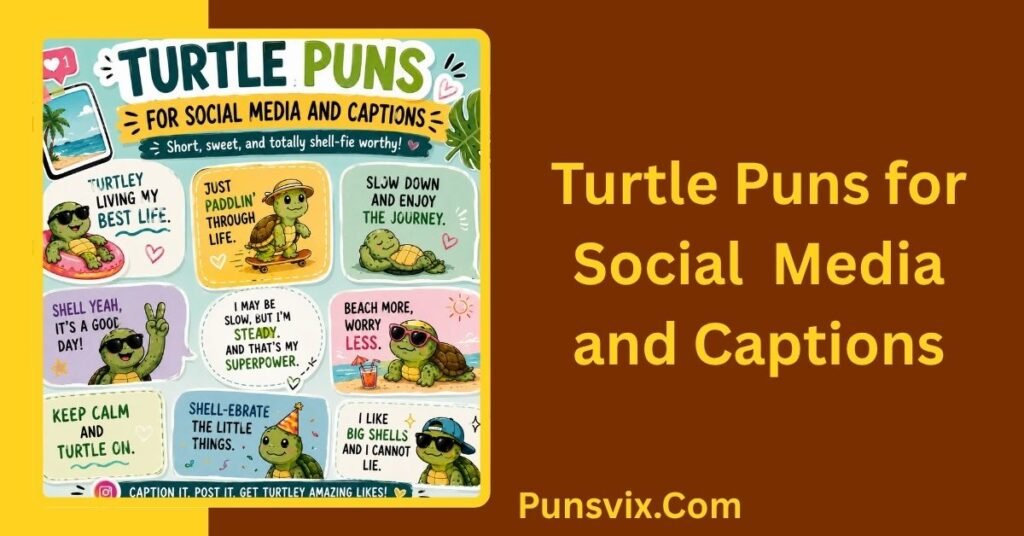 250+ Turtle Puns: Funny, Cute, Clever & Shell-Tastic Laughs 3 Turtle Puns for Social Media and Captions