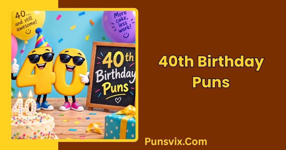 40th Birthday Puns