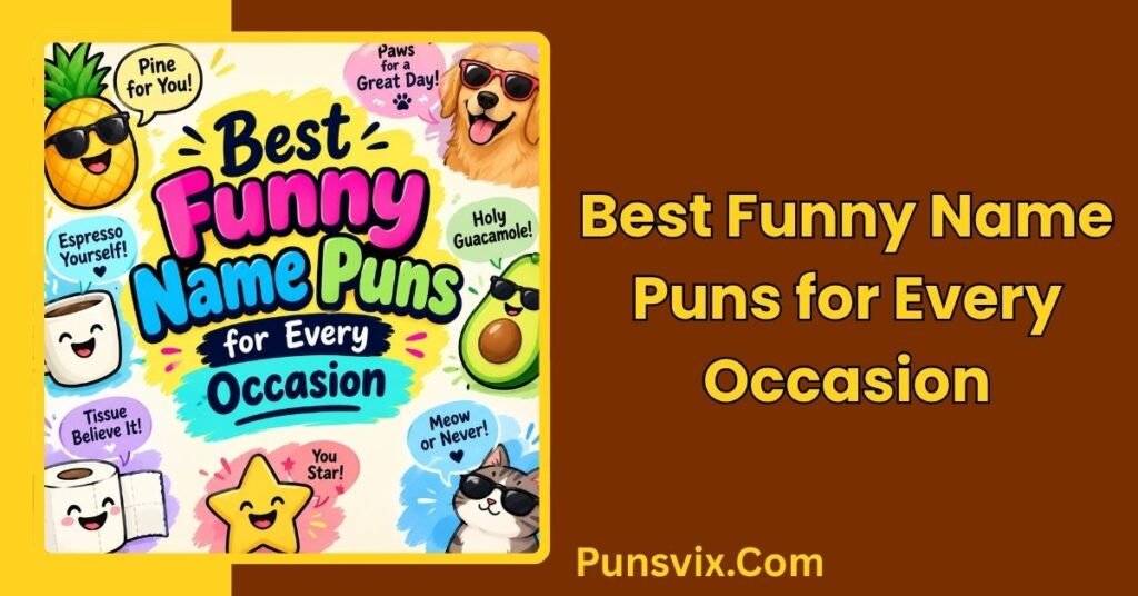 250+ Funny Name Puns That Will Have You Laughing Out Loud 2 Best Funny Name Puns for Every Occasion