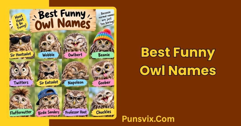 150+ Funny Owl Names That Are Cute, Clever & Hilarious 2 Funny Owl Names for Male and Female Owls