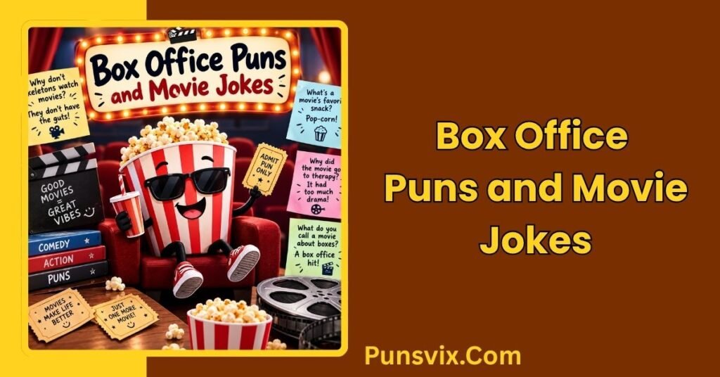 Funny Box Puns and Jokes: 250+ Clever Laughs for Every Occasion 4 Box Office Puns and Movie Jokes