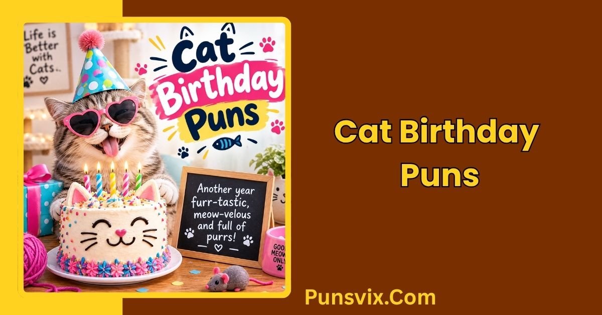 Cat Birthday Puns