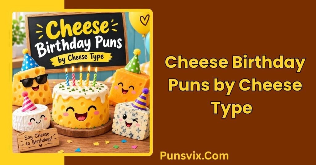 350+ Cheese Birthday Puns That Are Great for Every Celebration 3 Cheese Birthday Puns by Cheese Type