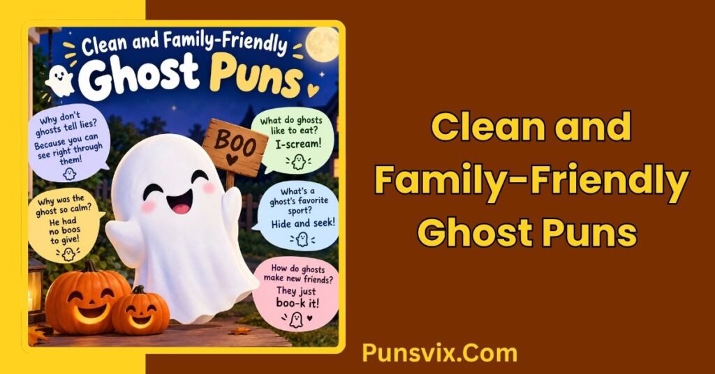 226+ Ghost Puns That'll Haunt You With Laughter 2 Clean and Family-Friendly Ghost Puns