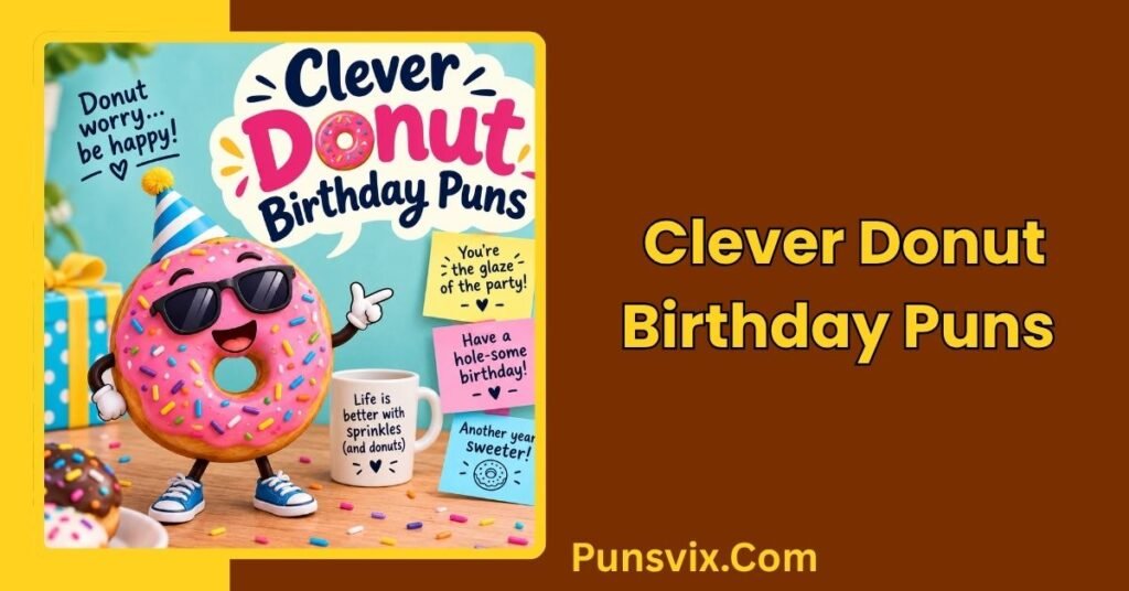 250+ Donut Birthday Puns That Will Make Your Day Extra Sweet 2 Clever Donut Birthday Puns