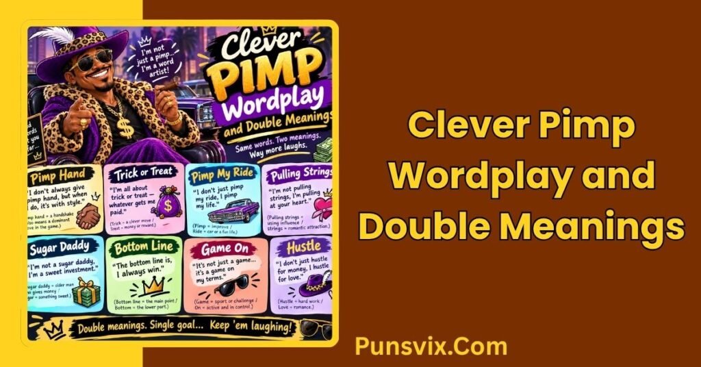 Funny Pimp Puns And Jokes: 200+ Smooth, Clever Laughs to Share 2 Clever Pimp Wordplay and Double Meanings