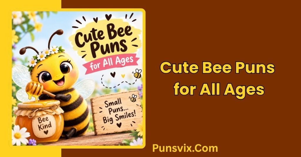 Funny Bee Puns for Everyday Laughs: 300+ Buzz-Worthy Ideas 2 Cute Bee Puns for All Ages