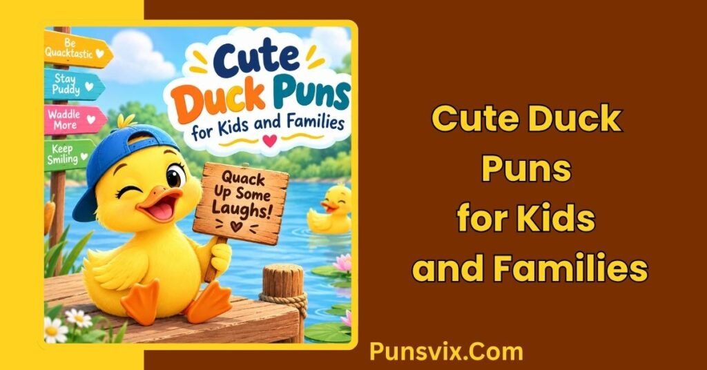350+ Duck Puns: Funny, Cute, Clever Jokes, Captions & One-Liners 2 Cute Duck Puns for Kids and Families