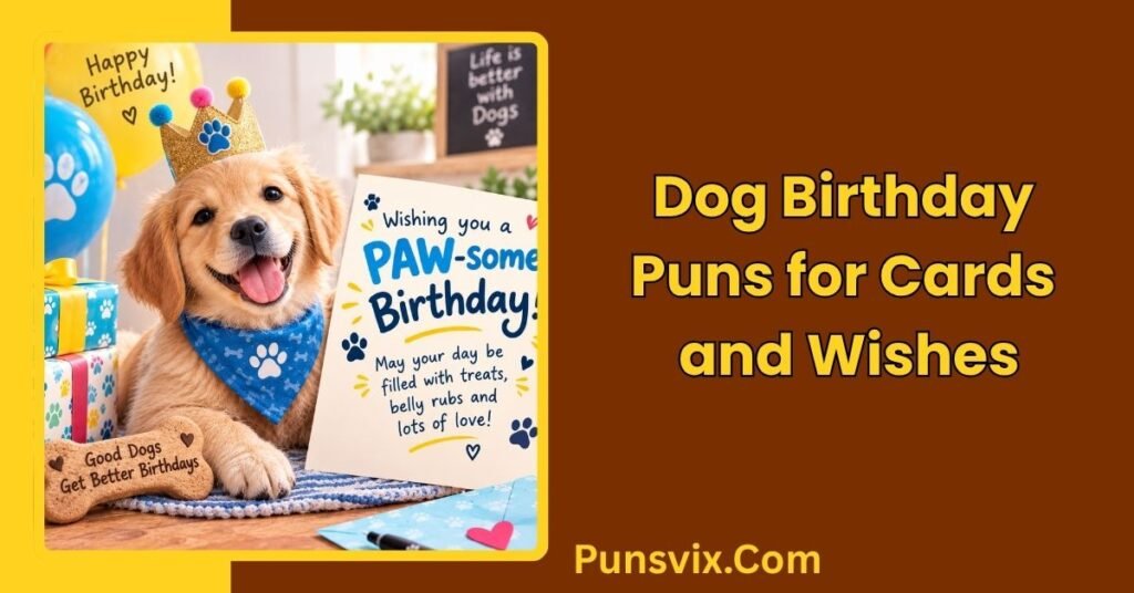 350+ Dog Birthday Puns That Will Make Every Pup’s Day Hilariously Paw-Some 4 Dog Birthday Puns for Cards and Wishes