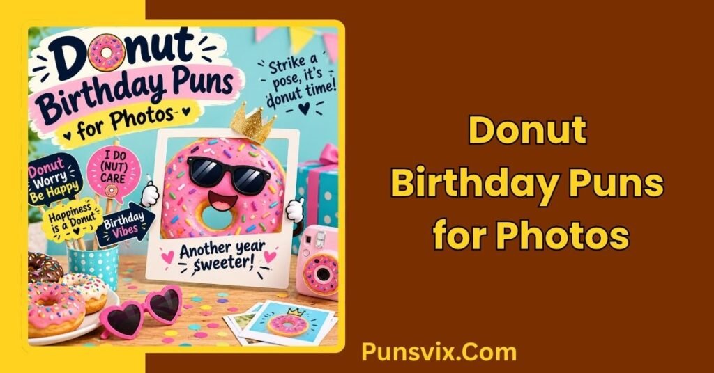 250+ Donut Birthday Puns That Will Make Your Day Extra Sweet 4 Donut Birthday Puns for Photos