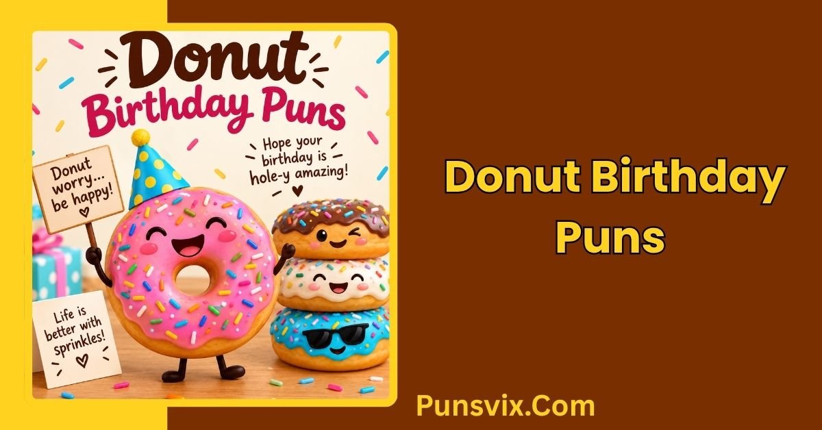 Donut Birthday Puns