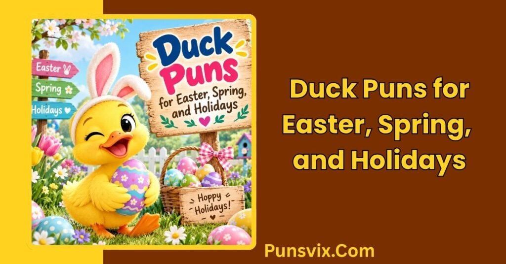 350+ Duck Puns: Funny, Cute, Clever Jokes, Captions & One-Liners 4 Duck Puns for Easter, Spring, and Holidays
