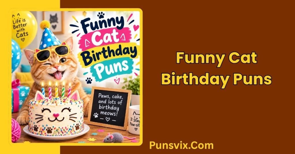 250+ Cat Birthday Puns That Are Purr-Fect for Every Celebration 2 Funny Cat Birthday Puns