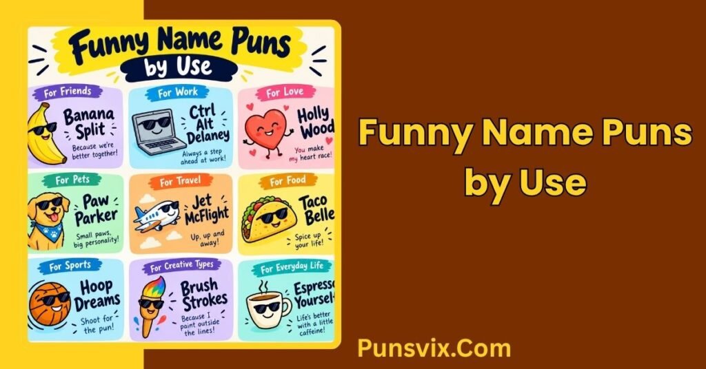 250+ Funny Name Puns That Will Have You Laughing Out Loud 3 Funny Name Puns by Use