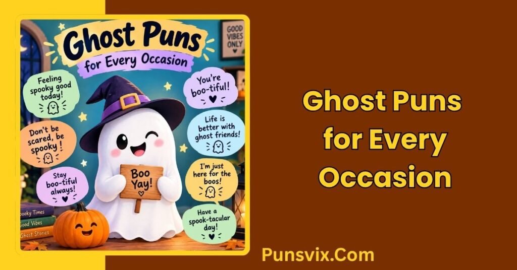 226+ Ghost Puns That'll Haunt You With Laughter 3 Ghost Puns for Every Occasion
