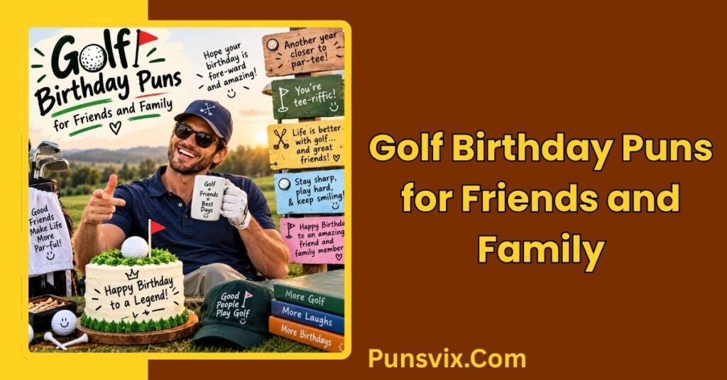 250+ Hilarious Golf Birthday Puns That Are Par-Fect for Any Golfer 4 Golf Birthday Puns for Friends and Family
