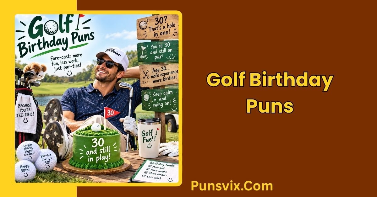 Golf Birthday Puns