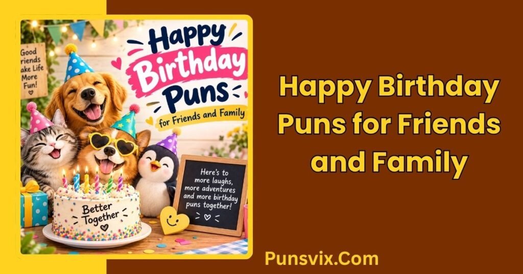 250+ Happy Birthday Puns to Make Every Birthday Extra Fun 3 Happy Birthday Puns for Friends and Family