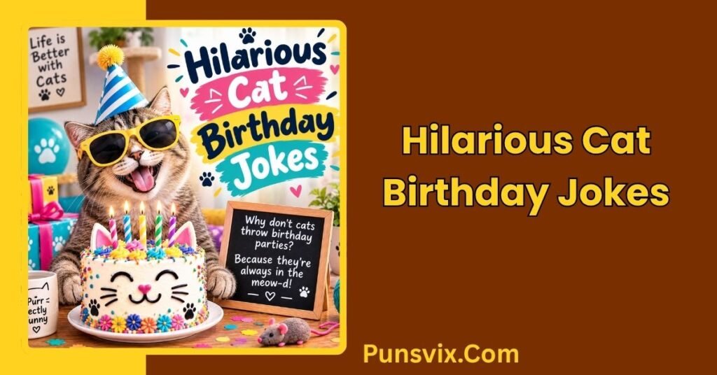 250+ Cat Birthday Puns That Are Purr-Fect for Every Celebration 3 Hilarious Cat Birthday Jokes