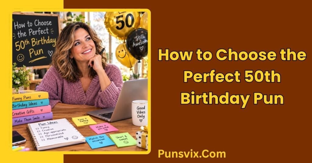100+ Hilarious 50th Birthday Puns for Cards, Captions, and Cake 5 How to Choose the Perfect 50th Birthday Pun