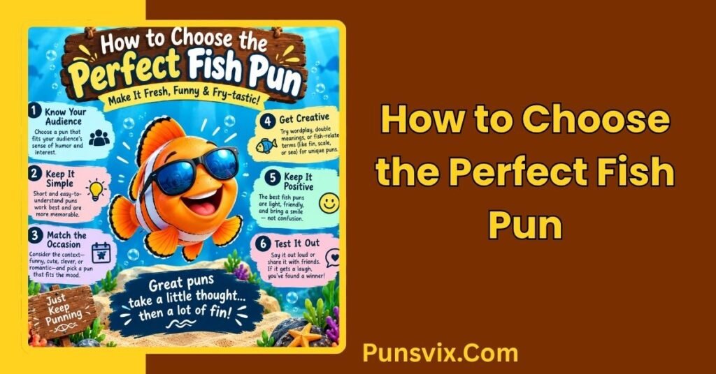 350+ Fish Puns That Will Make You Reel With Laughter 5 How to Choose the Perfect Fish Pun