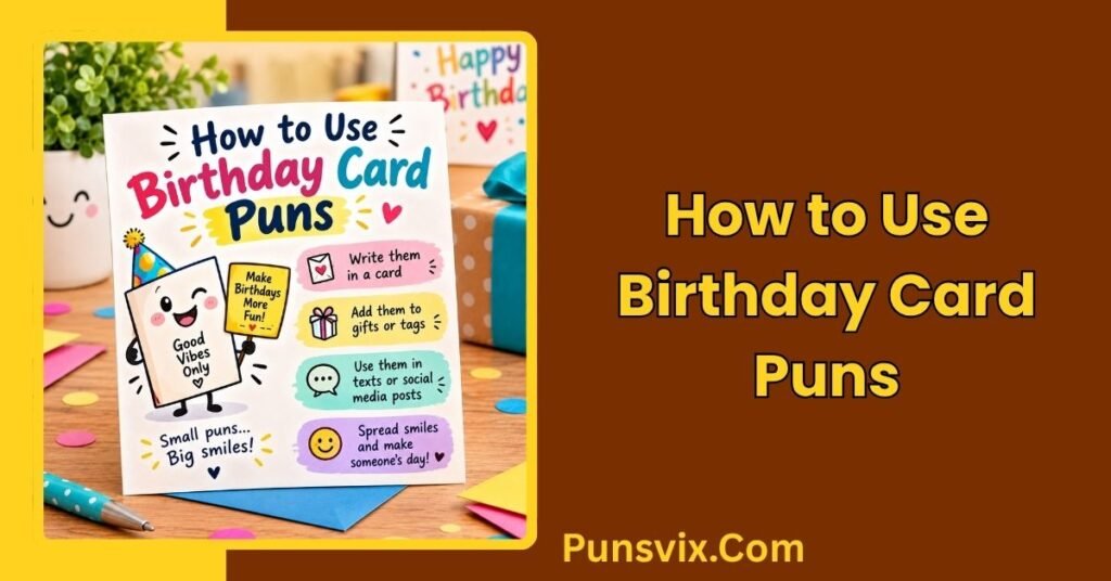How to Use Birthday Card Puns