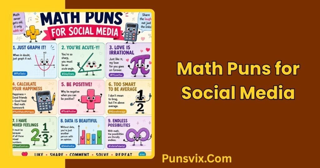 Math Puns: 350+ Funny, Clever & Hilarious Math Puns 4 Math Puns for Social Media