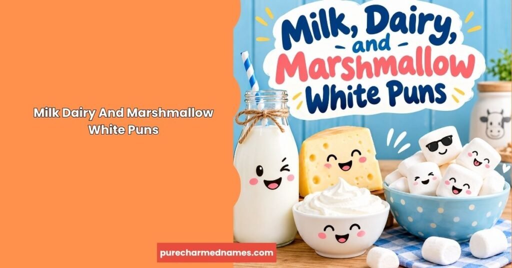 250+ White Puns That Are Clean, Clever, and Brighten Your Day 6 Milk, Dairy, and Marshmallow White Puns