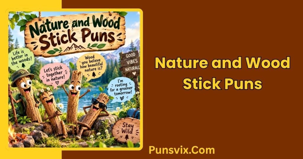 200+ Stick Puns and Jokes That Will Make You Laugh Out Loud 4 Nature and Wood Stick Puns