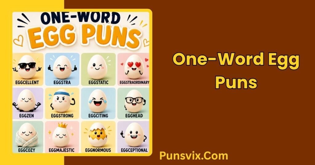330+ Egg Puns That Will Crack You Up: Funny, Clever & Delightful Ideas 2 One-Word Egg Puns
