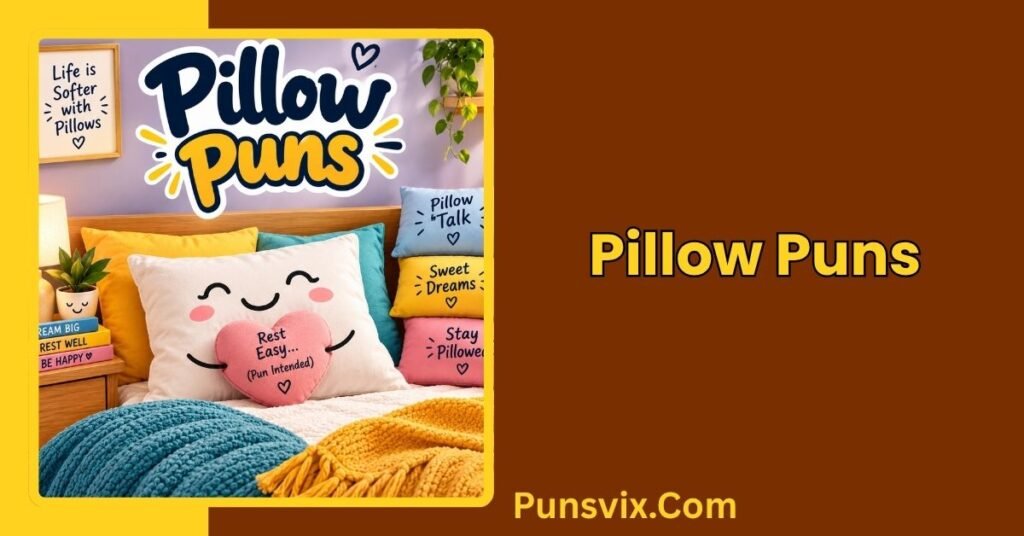 300+ Bed Puns That Will Have You Laughing in Your Sleep Tonight 3 Pillow Puns