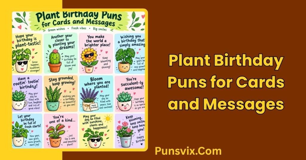 250+ Plant Birthday Puns: Funny, Cute & Clever Birthday Ideas 4 Plant Birthday Puns for Cards and Messages