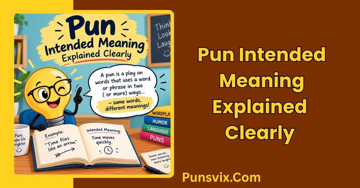 Pun Intended Meaning Explained Clearly