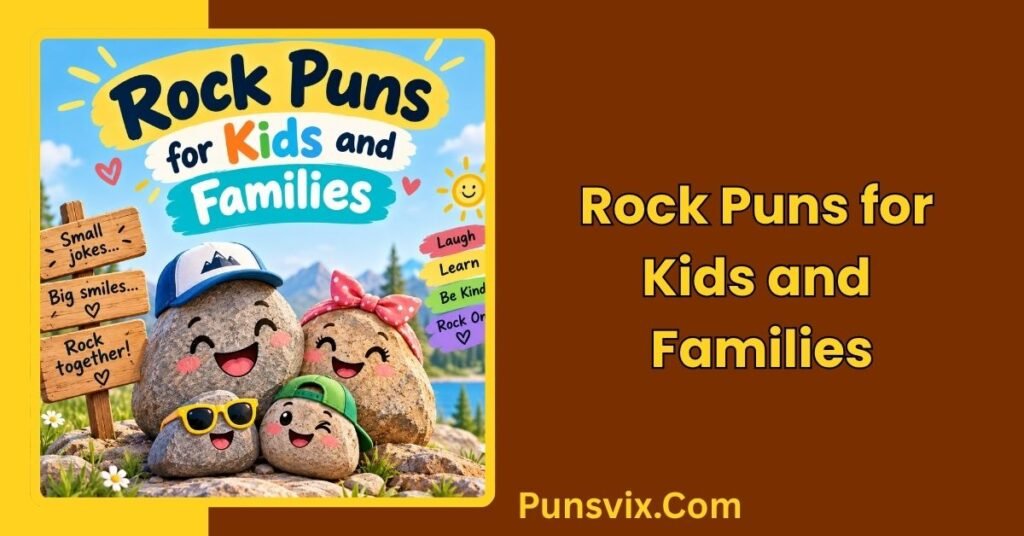 250+ Funny Rock Puns That Will Have You Rocking With Laughter 4 Rock Puns for Kids and Families